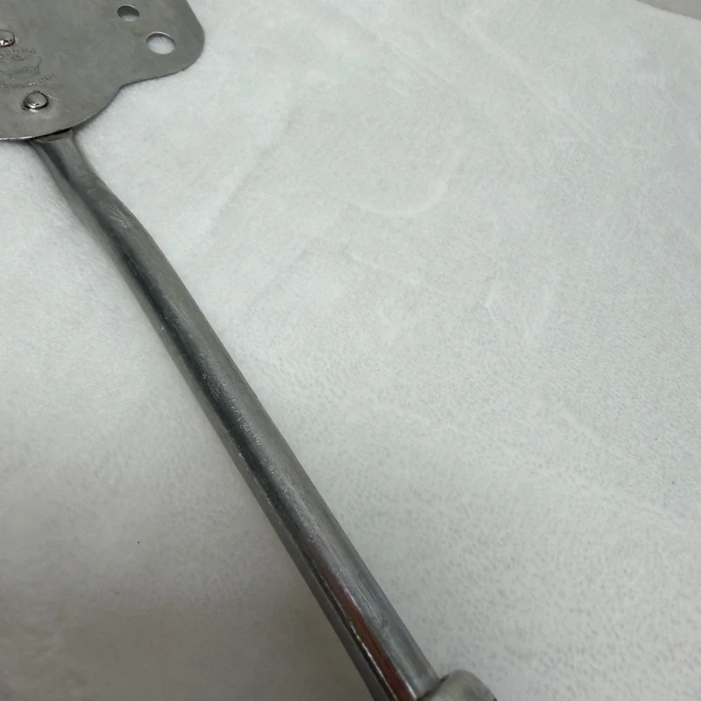 VTG 1950's Corona Bakelite‎ Maroon Handle Slotted Spatula Flipper Farmhouse